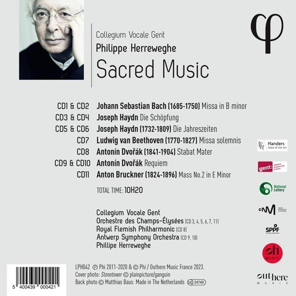 CD-Cover mit Text: Sacred Music, Collegium Vocale Gent.