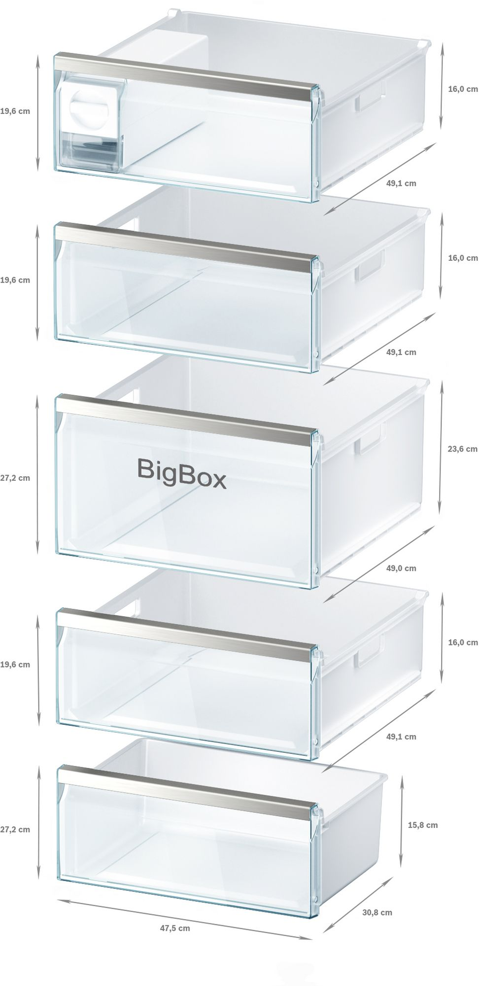 BOSCH GSN58AWDV Gefrierschrank Serie 6 (D, 366 l, 1910 mm hoch)
