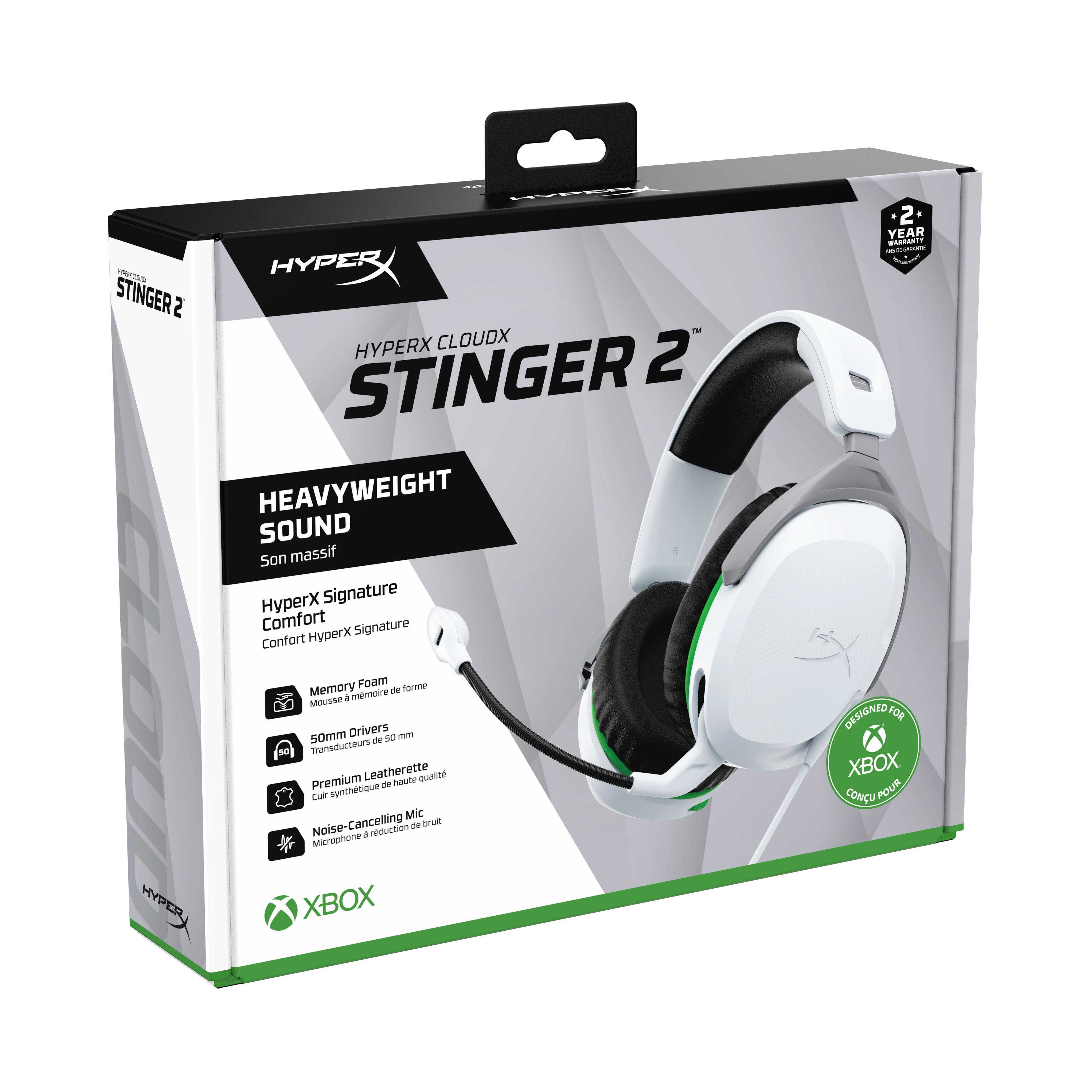 Xbox, Gaming 2 75X28AA CloudX HYPERX Over-ear Stinger Weiß Headset für