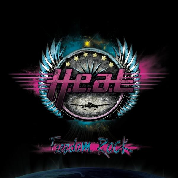 Albumcover mit 'Heat'-Logo, Flügeln und einem Flugzeugbild.