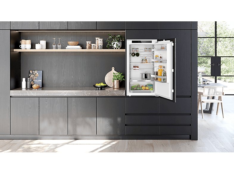 SIEMENS KI31RADD1 iQ500 Einbaukühlschrank (165 l, D, 1021 mm hoch, Weiß)