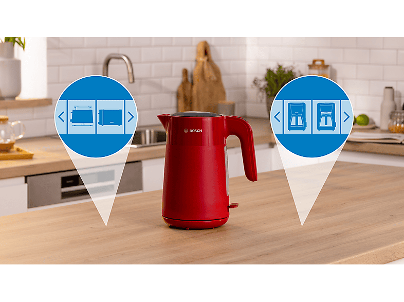 Bosch 1,7L MyMoment, rot Wasserkocher Rot — Foto 5 von 5
