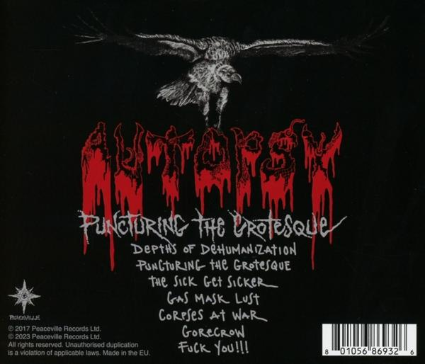 CD-Cover mit rotem Text auf schwarzem Hintergrund, Bild eines Vogels.