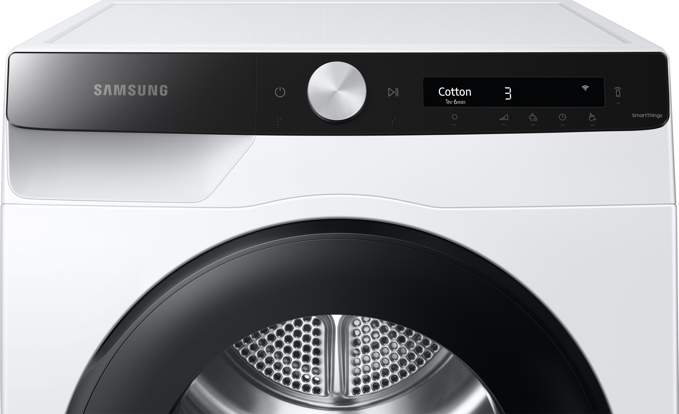 SAMSUNG (8 DV80T5220AE/S2 kg, Weiß/Schwarz) Wärmepumpentrockner A+++,