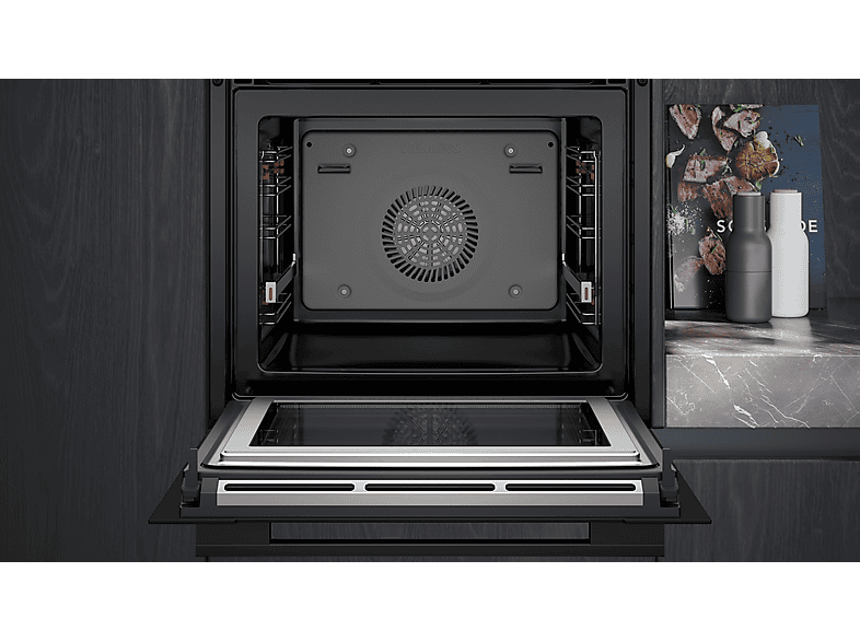 Siemens HM736GAB1 Backofen mit Mikrowellenfunktion, 60 x 60 cm ( Schwarz, 594 mm breit) — Foto 4 von 5