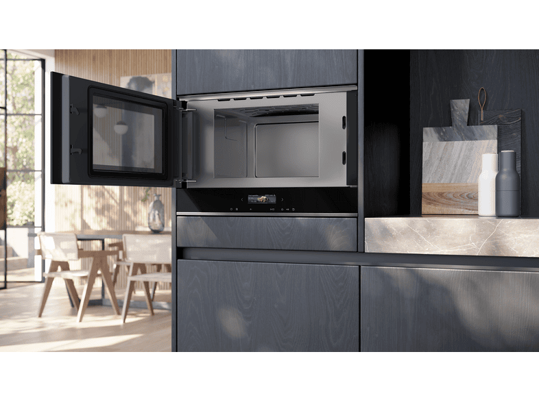 Siemens BF722L1B1 Mikrowelle (900 Watt, Einbaugerät, 21 l, Schwarz) — Foto 3 von 5