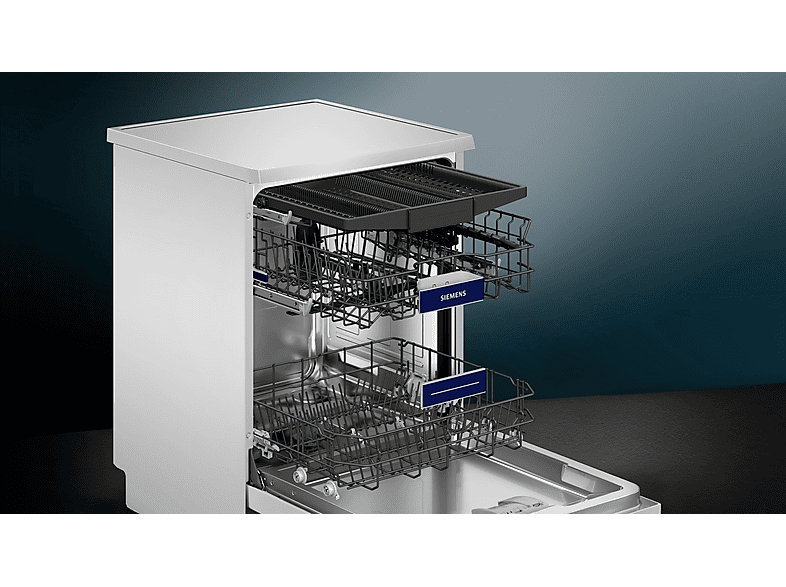 Siemens SN23EW03ME iQ300 Geschirrspüler (Standgerät, Besteckschublade, 600 mm breit, 42 dB(A), B, Weiß) — Foto 3 von 5