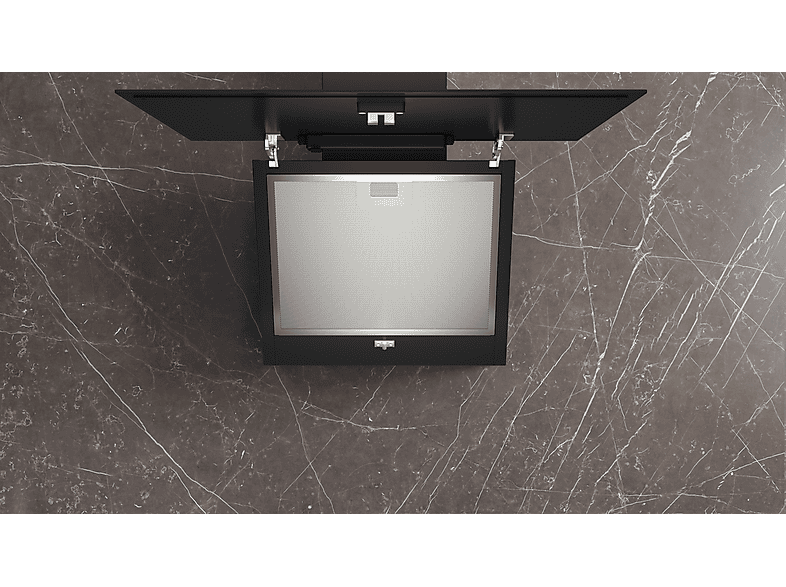 Siemens LC65KDK60 iQ100, Wandesse, klarglas schwarz bedruckt, Schwarz, Dunstabzugshaube (590 mm breit, 325 mm tief) — Foto 4 von 4