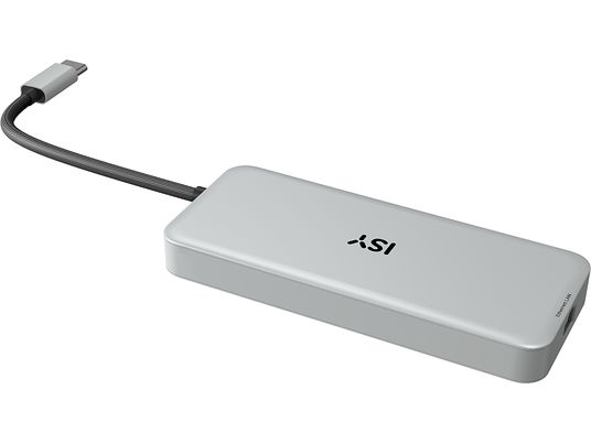 ISY IAD-3000 - Adattatore multiporta USB-C con Power Delivery (Grigio)