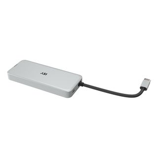 ISY IAD-3000 - Adattatore multiporta USB-C con Power Delivery (Grigio)