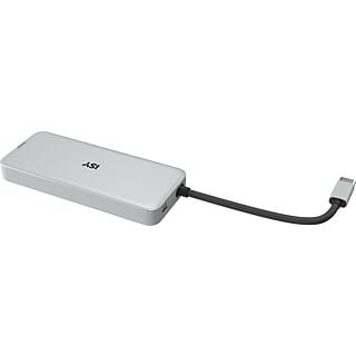 ISY IAD-3000 - USB-C Multiport-Adapter mit Power Delivery (Grau)