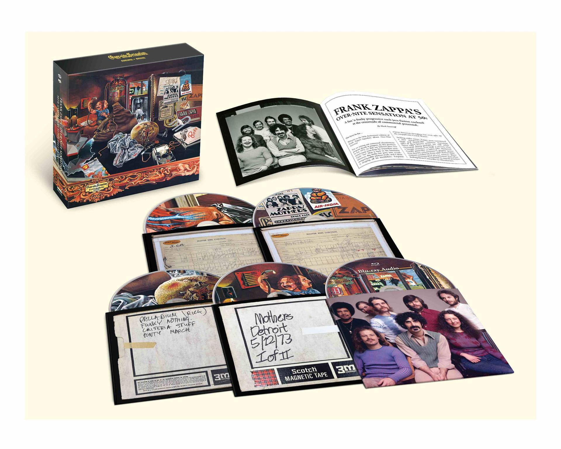 Eine Box-Set von Frank Zappas Album, mit Albumcover, Booklet und mehreren CDs.