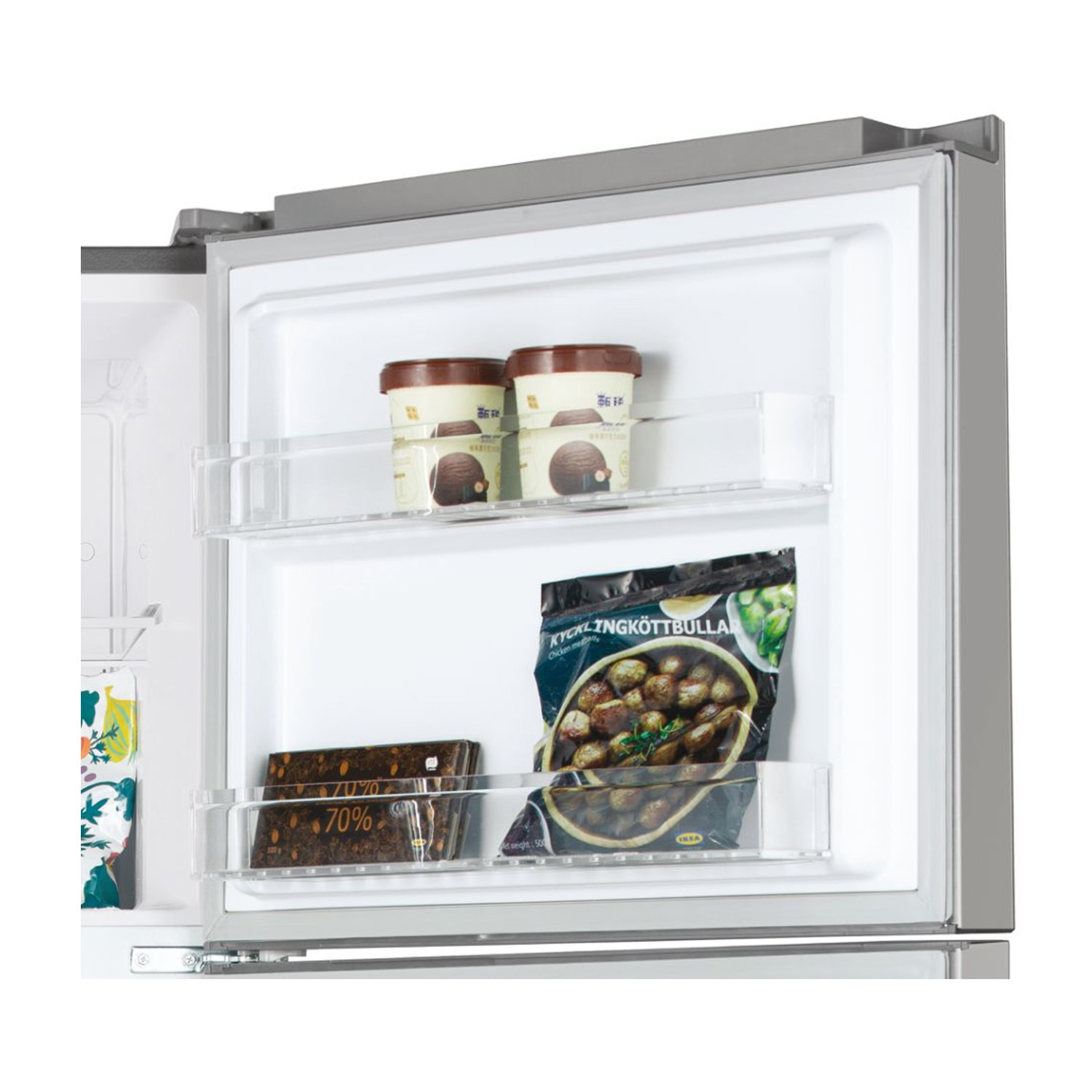 Candy Frigorifero Doppia Porta No Frost 410L - Classe E, Compressore Inverter, Display Digitale