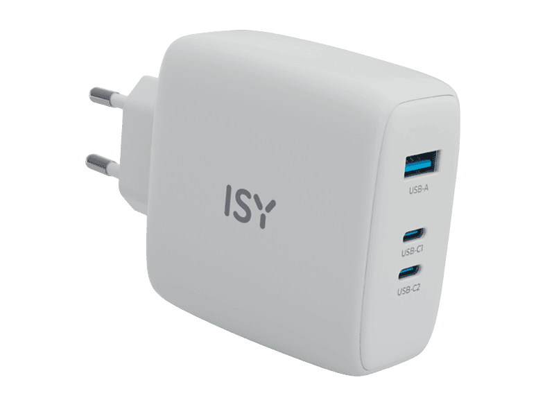ISY Chargeur Multiport USB / USB-C 140 W GaN Blanc