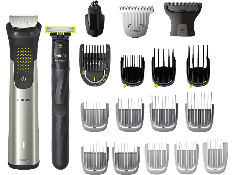 MG9555/15 PHILIPS 9000 Silber All-in-One Multigroomer, Serie