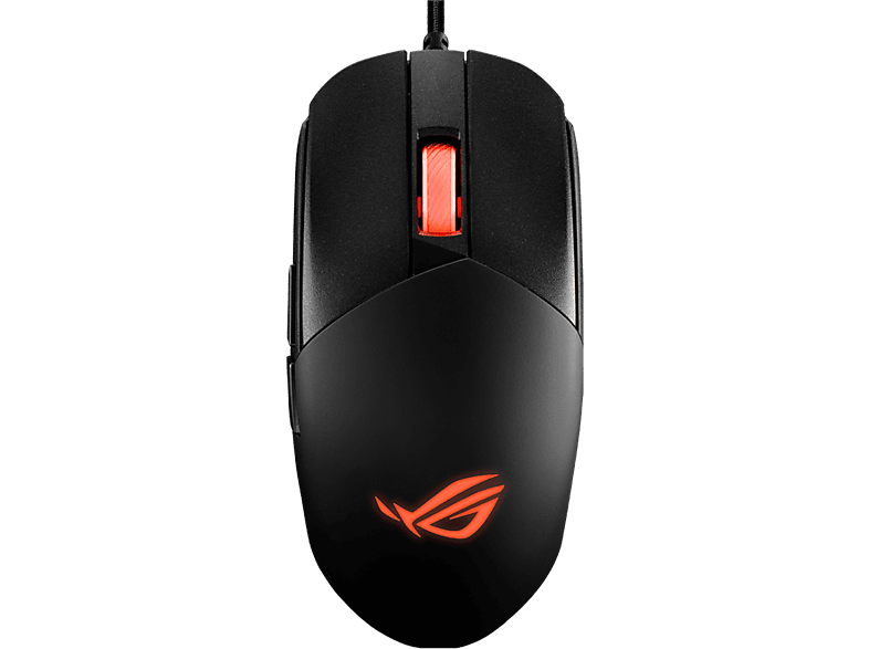 ASUS ROG Strix Impact III vezetékes optikai egér, RGB, fekete (90MP0300-BMUA00)