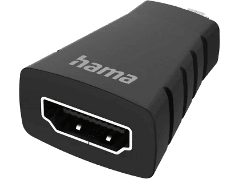 HAMA FIC Micro HDMI adapter, UHD, 4K, fekete (200348)