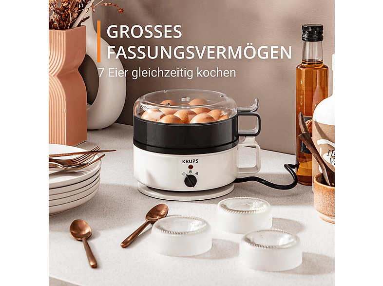 Krups EG2301 Ovomat Super Eierkocher (Anzahl Eier: 7, Weiß) — Foto 4 von 5
