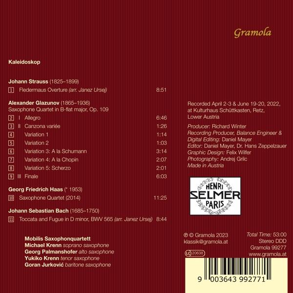 Mobilis Saxophonquartett - Kaleidoskop  - (CD)