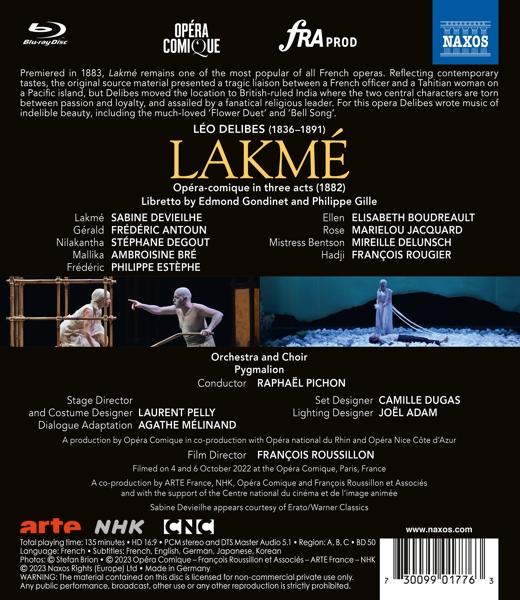 Devieilhe,Sabine/Bré,Ambroisine/ Antoun,Frédéric/+ - Lakmé (Paris 2022)  - (Blu-ray)