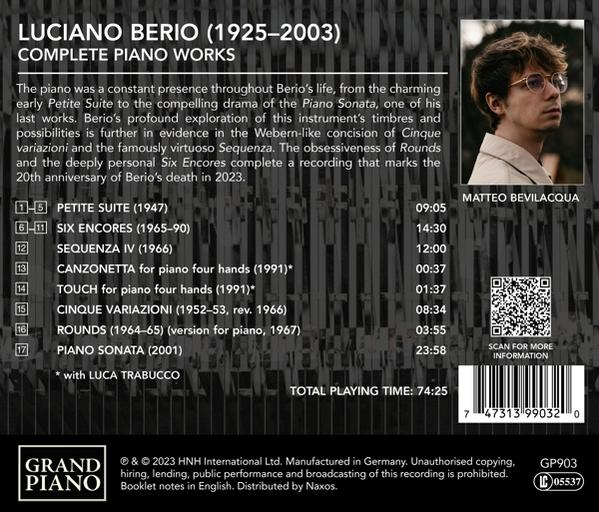 Bevilacqua,Matteo/Trabucco,Luca - Complete Piano Works  - (CD)