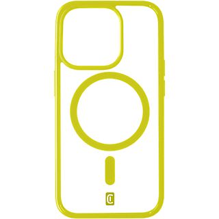 Funda - CellularLine POPMAGIPH15PRML , Para Apple iPhone 15 PRO MAX, Trasera, TPU, Para MagSafe, Amarillo