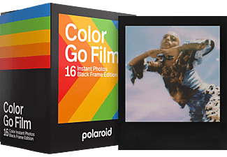 POLAROID színes GO Film, fotópapír fekete kerettel, 16db instant fotó