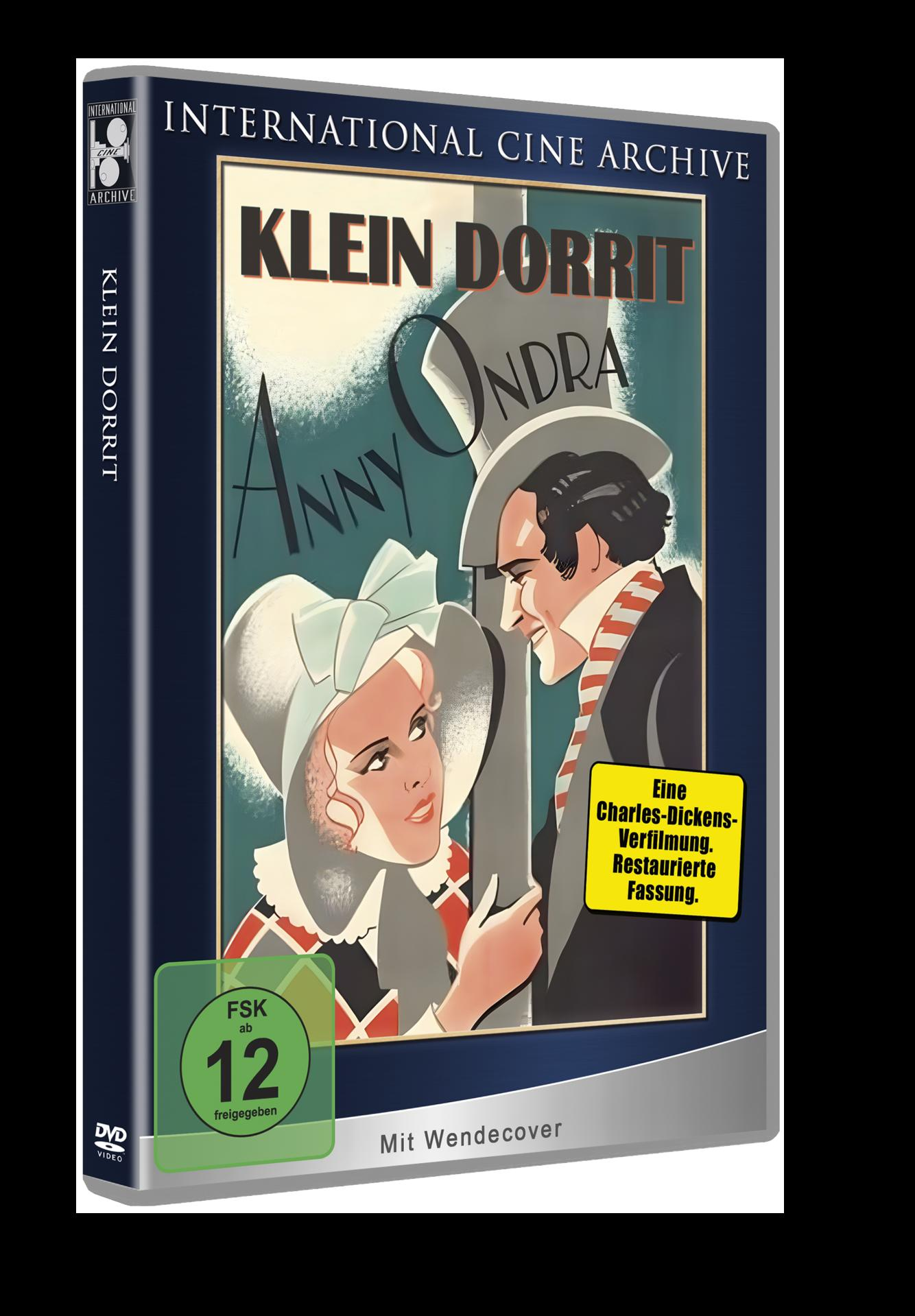 DVD-Hülle: Klein Dorrit-Filmplakat mit grüner '12'-Bewertung.