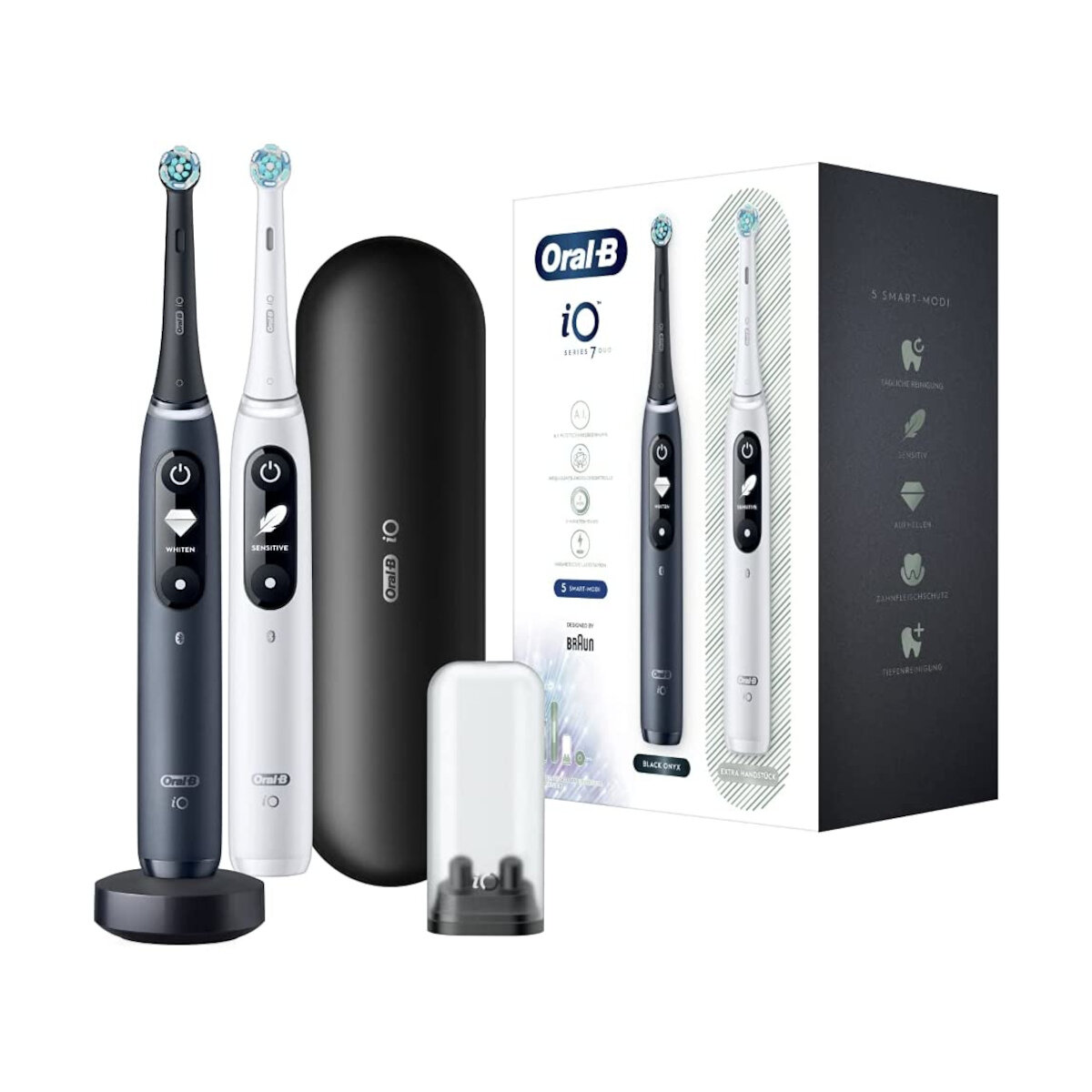 Zestaw szczoteczek magnetycznych ORAL-B IO M7 DUO Black / White