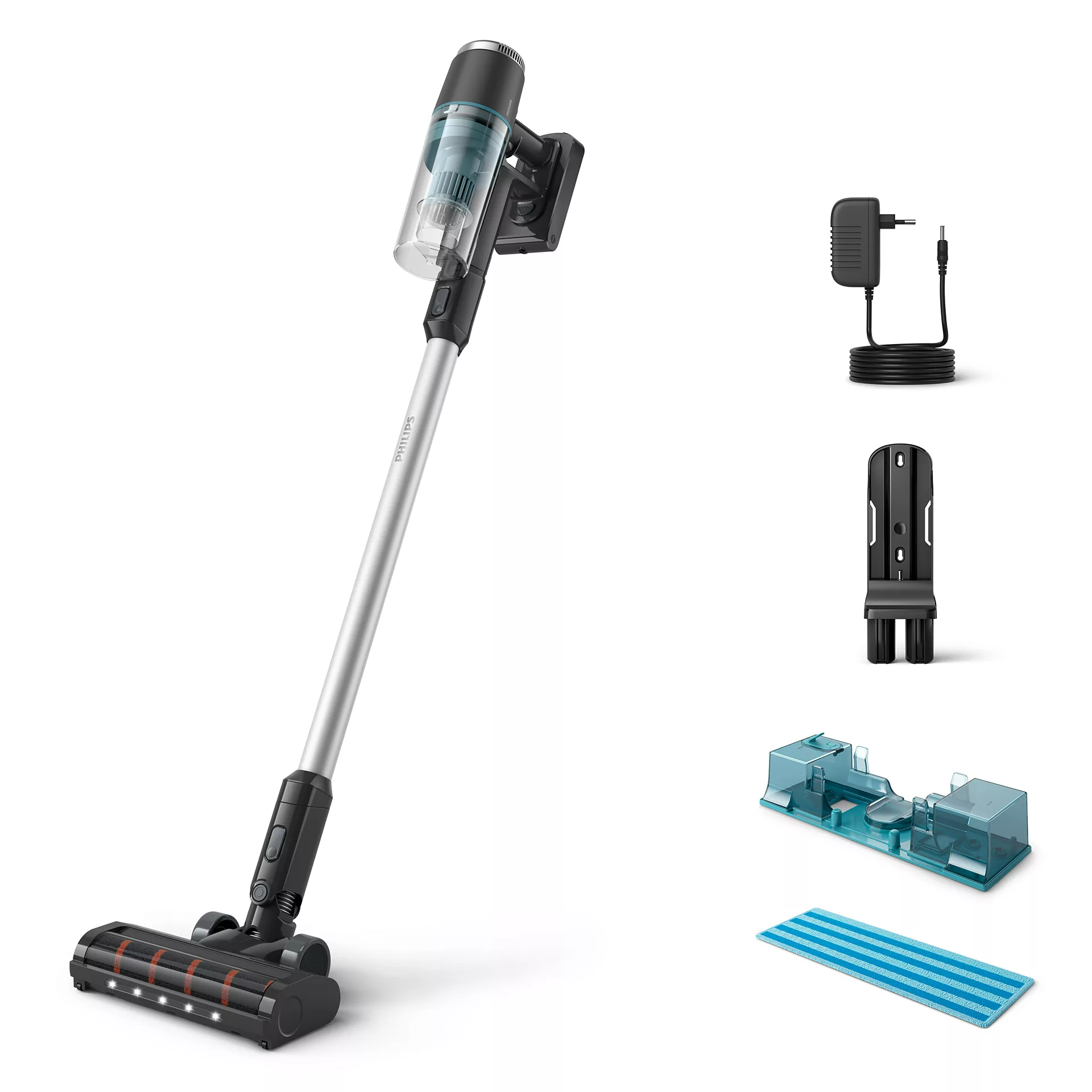 PHILIPS XC3131/01 3000 Aqua Vezeték nélküli porszívó és kézi porszívó, szürke
