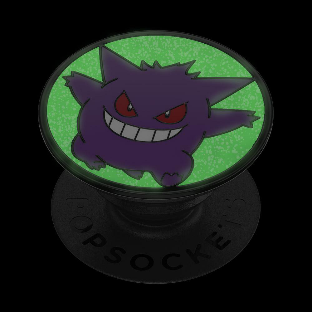 POPSOCKETS PopGrip Handyhalterung, Pokémon Glow-in-the-dark Enamel Gengar