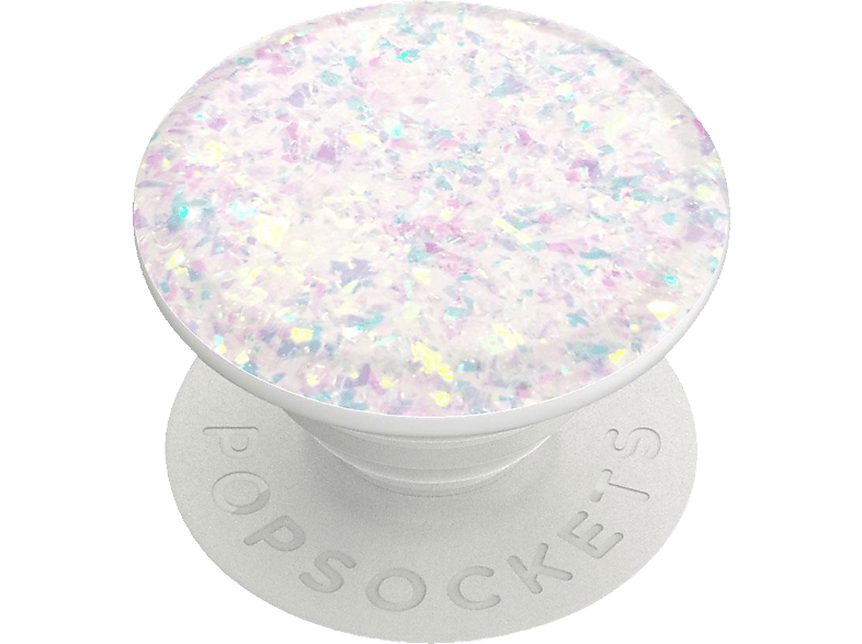 POPSOCKETS PopGrip Handyhalterung, Weiß Confetti White Iridescent
