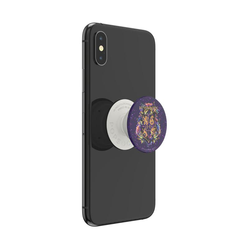 POPSOCKETS PopGrip Handyhalterung, Glitter Harry Potter Hogwarts Floral