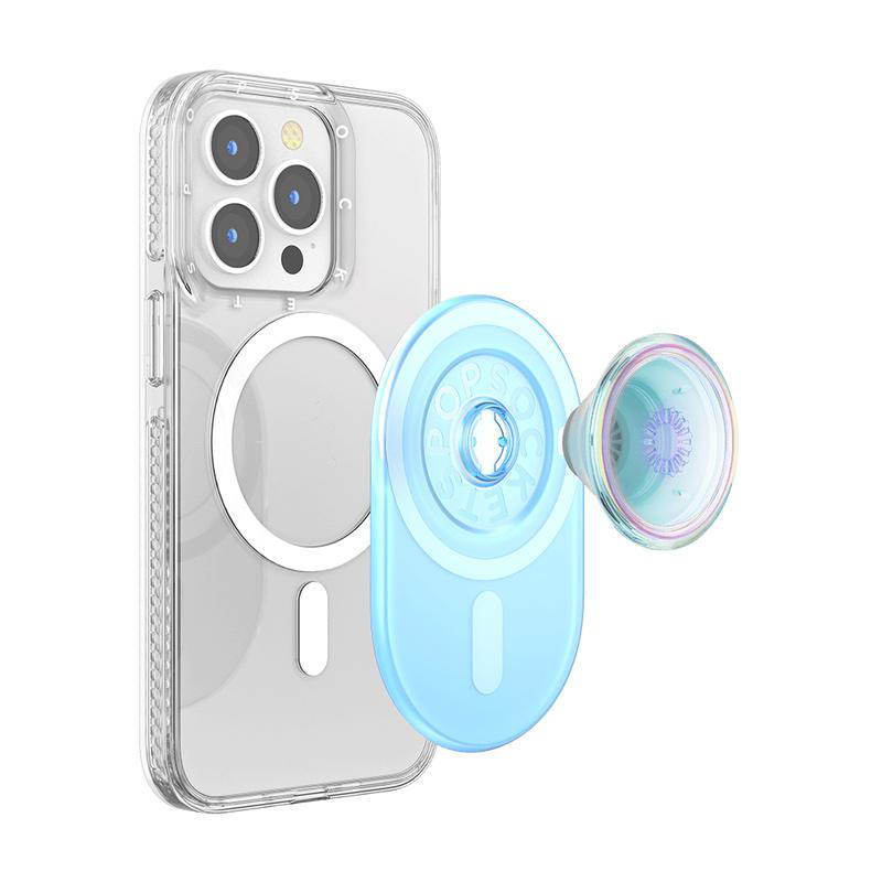 POPSOCKETS PopGrip für MagSafe Handyhalterung, Opalescent Blue