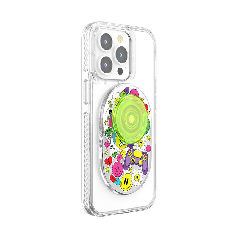 POPSOCKETS PopGrip für MagSafe Handyhalterung, Bright Psych