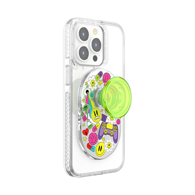 POPSOCKETS PopGrip für MagSafe Handyhalterung, Bright Psych
