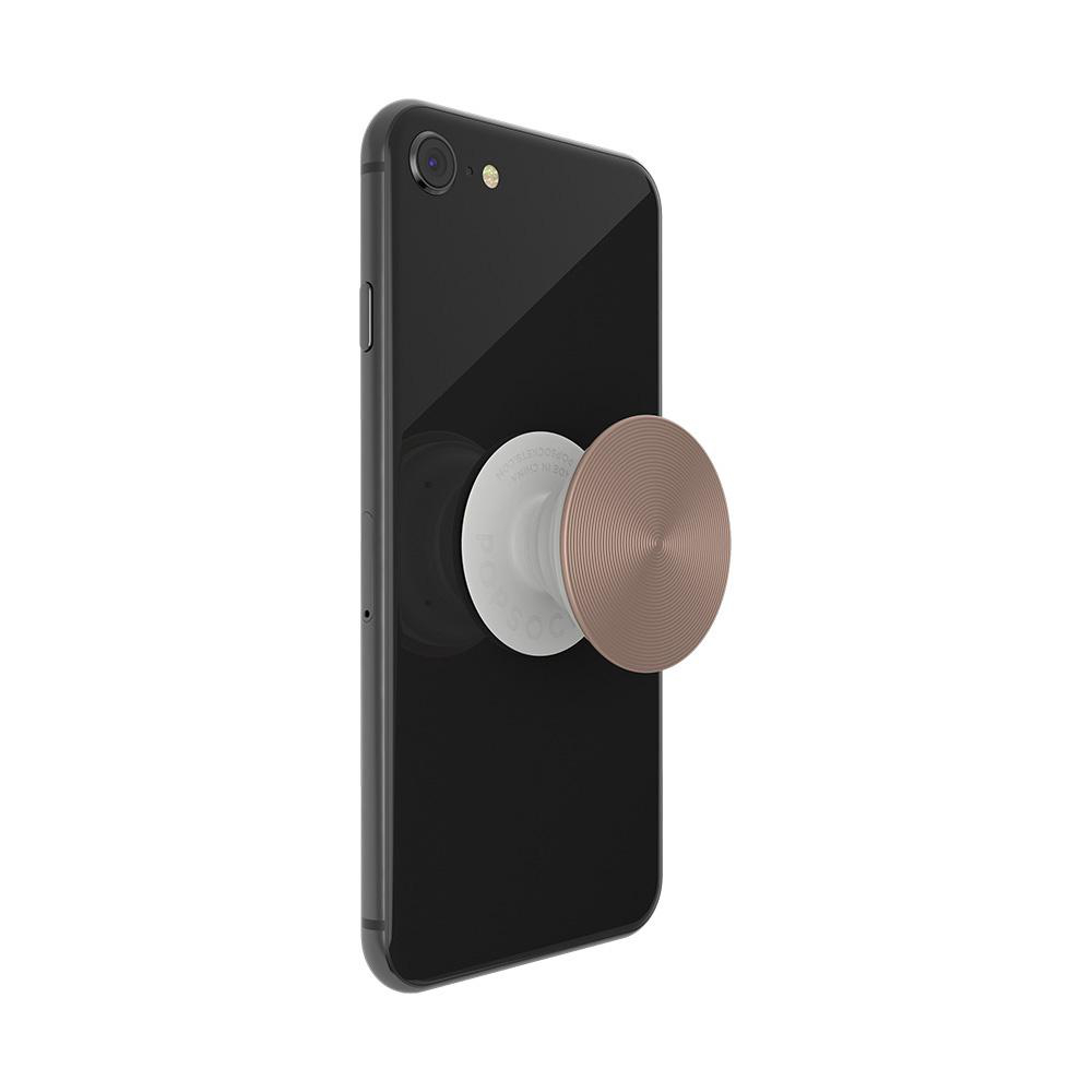 POPSOCKETS PopGrip Handyhalterung, Twist Rose Gold Aluminum
