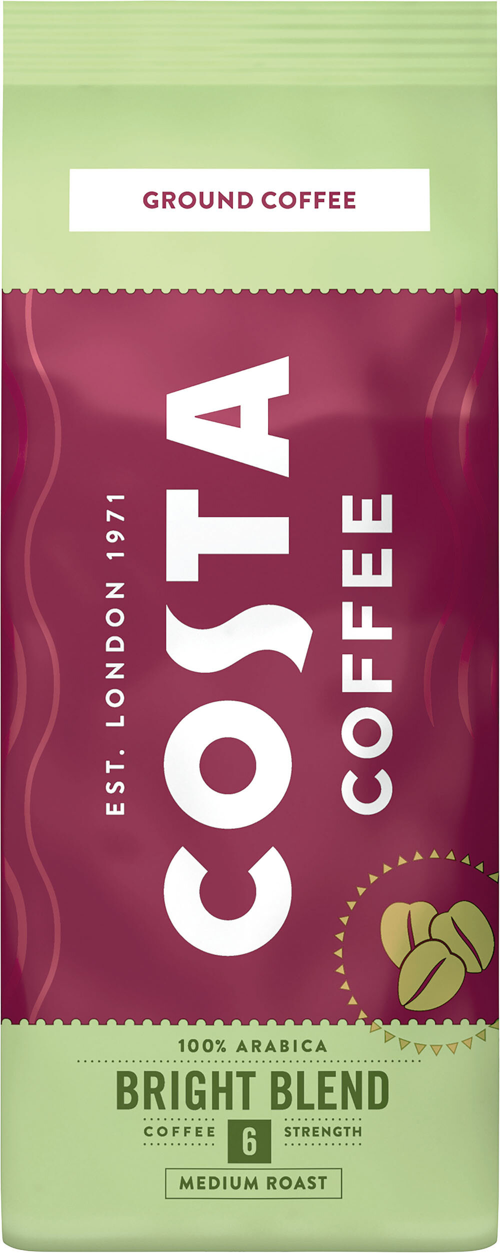Kawa mielona COSTA COFFEE BRIGHT 200 G