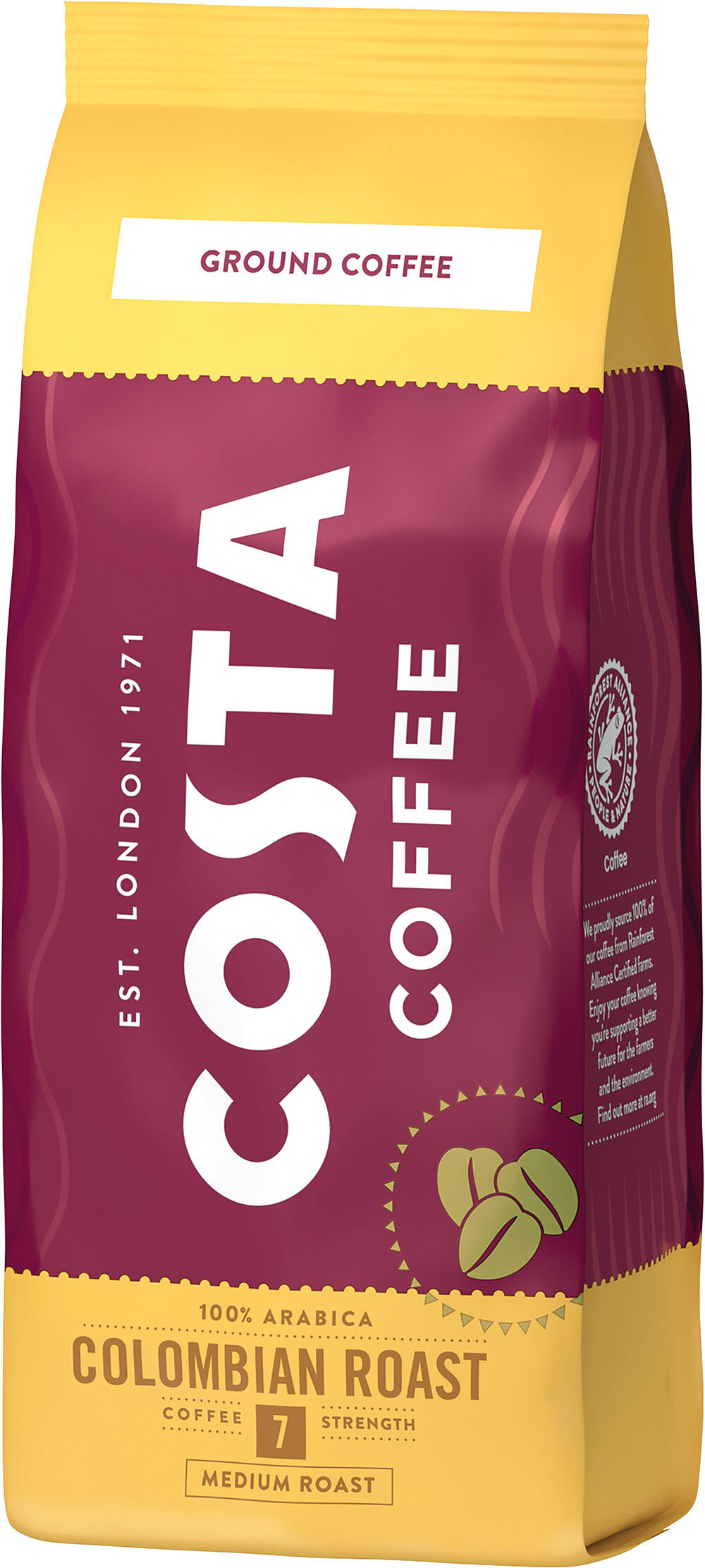 Kawa mielona COSTA COFFEE COLOMBIA 200 G