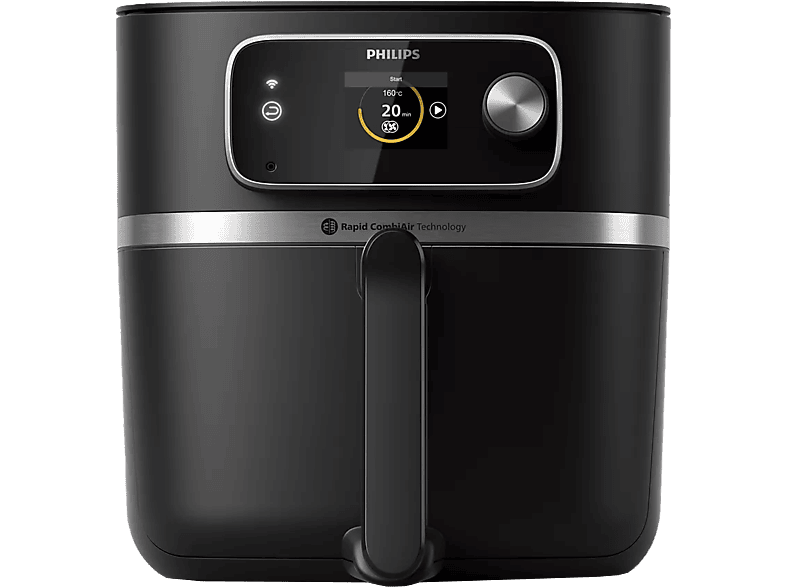 PHILIPS HD9880/90 Airfryer 7000 Combi XXL Forrólevegős sütő, 2200 W, fekete