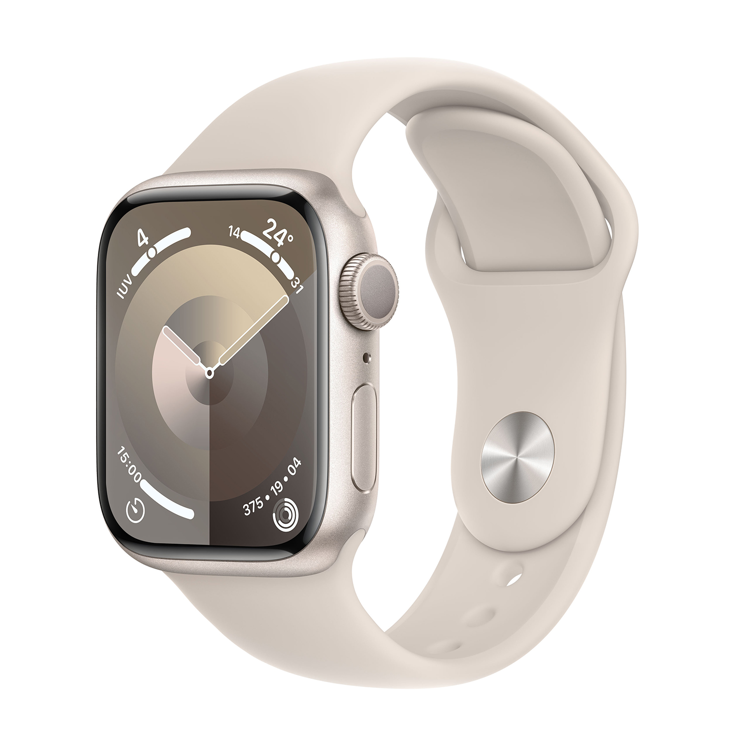 Apple Watch Series 9 GPS Cassa 41 mm in alluminio galassia con Cinturino Sport - S/M