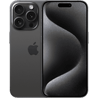 MediaMarkt APPLE iPhone 15 Pro 5G - 128 GB Zwart Titanium aanbieding