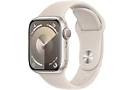 APPLE Watch Series 9 GPS 41 mm Sterrenlicht Aluminium Case/Sterrenlicht Sport Band - S/M