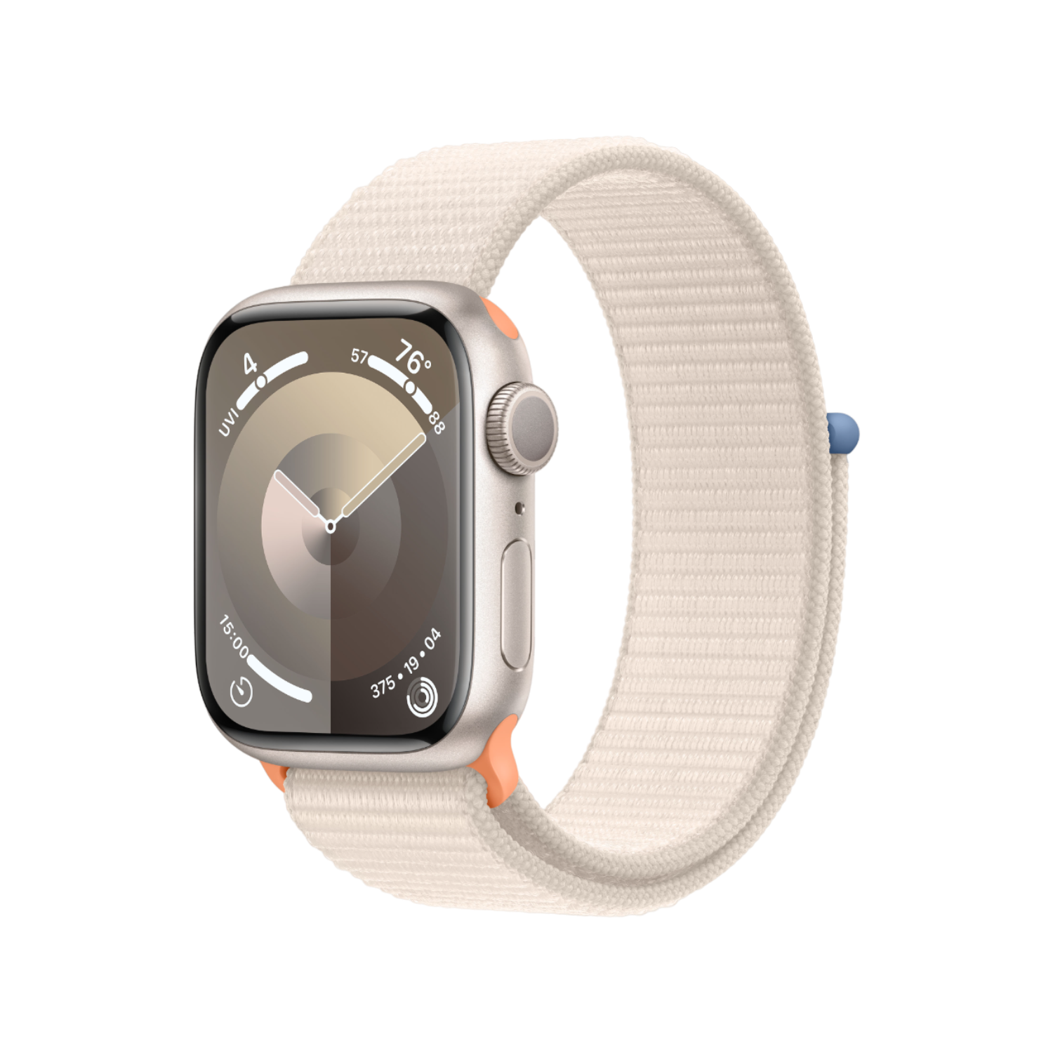 APPLE Watch Series 9 GPS 41 mm Sterrenlicht Aluminium Case/Sterrenlicht Sport Loop