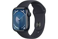 APPLE Watch Series 9 GPS 41 mm Middernacht Aluminium Case/Middernacht Sport Band - S/M