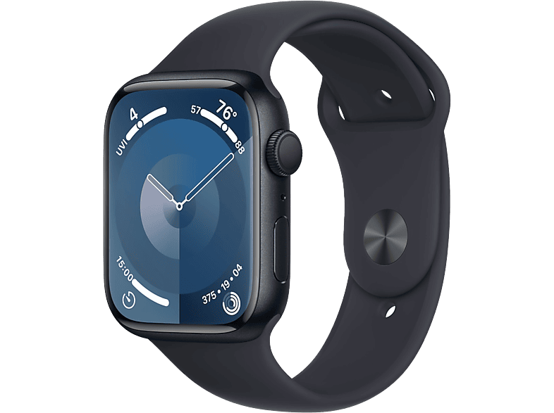 Apple Watch Series 9 GPs 45mm Boîtier Aluminium Midnight Bracelet Sport Midnight - M/l (mr9a3qf/a)