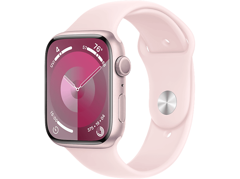 Apple Watch Series 9 GPs 45mm Pink Aluminium Kast Light Sport Band - M/l (mr9h3qf/a)