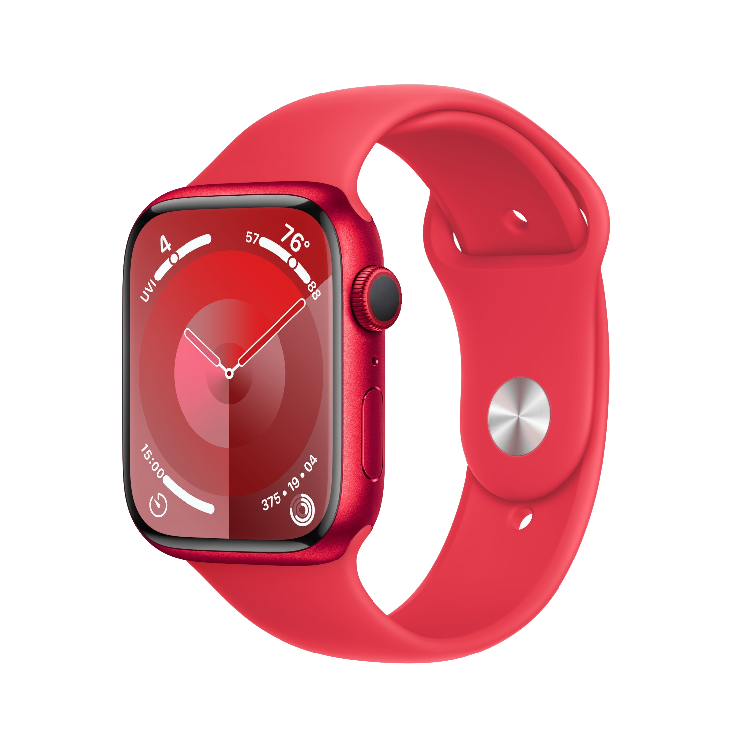 APPLE Watch Series 9 GPS 45mm Boîtier aluminium (PRODUCT)RED, Bracelet Sport (PRODUCT)RED - M/L (MRXK3QF/A)