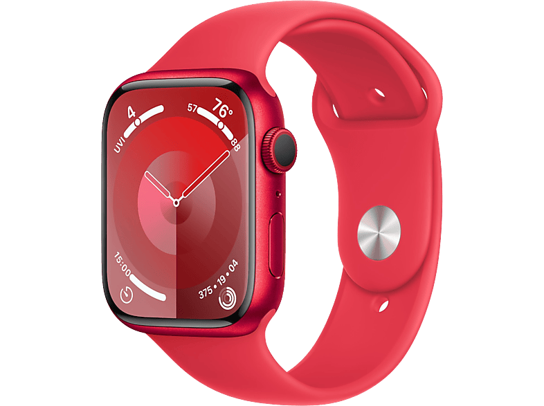 Apple Watch Series 9 GPs 45mm Boîtier Aluminium (product)red Bracelet Sport (product)red - M/l (mrxk3qf/a)