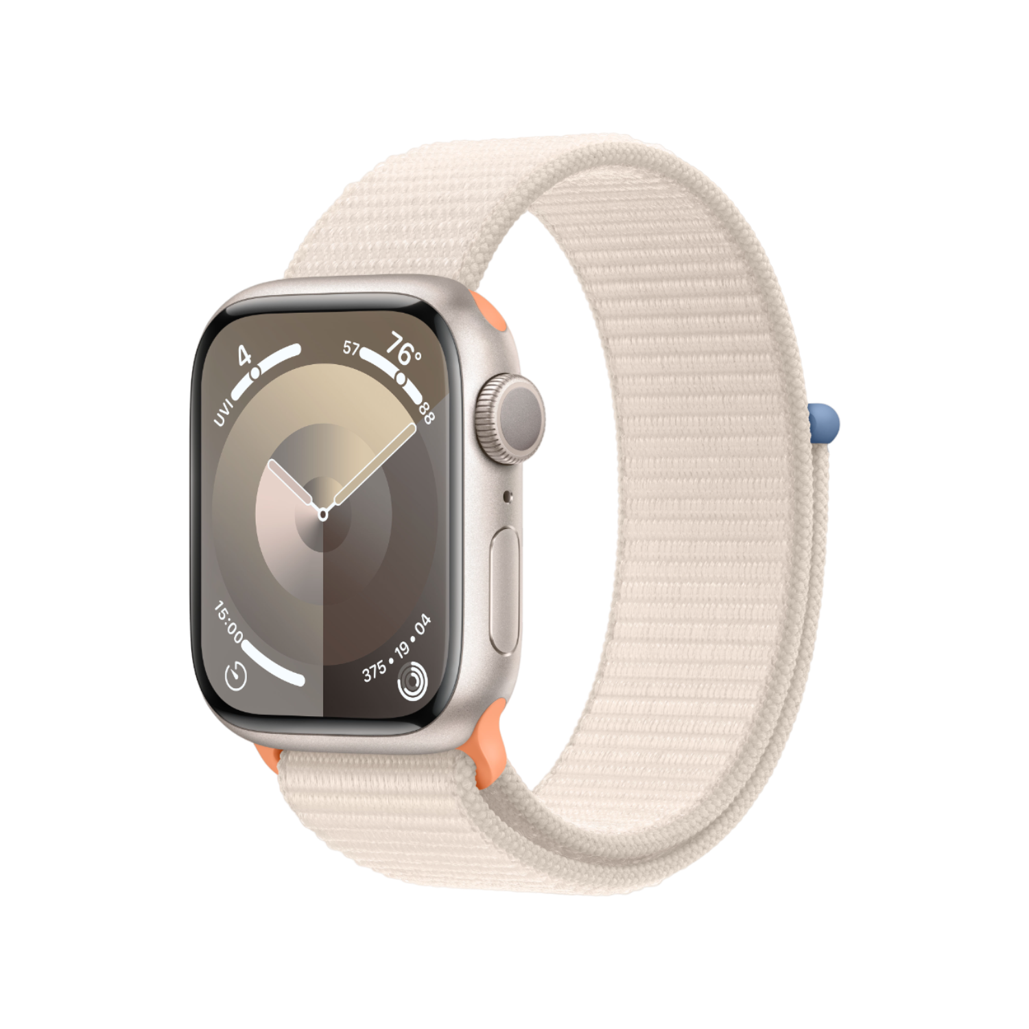 Apple Watch Series 9 GPs 45 Mm Sterrenlicht Aluminium Case/sterrenlicht Sport Loop